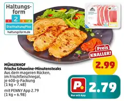 PENNY Mühlenhof frische schweine-minutensteaks Angebot