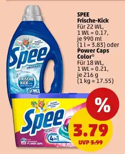 PENNY Spee frische-kick oder power caps color Angebot