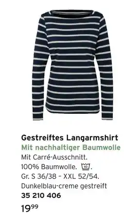 Tchibo Gestreiftes langarmshirt Angebot