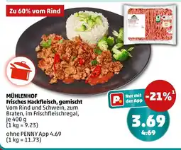 PENNY Mühlenhof frisches hackfleisch, gemischt Angebot