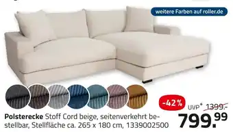 ROLLER Polsterecke Angebot