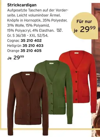 Tchibo Strickcardigan cognac Angebot