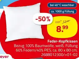 ROLLER Feder-kopfkissen Angebot