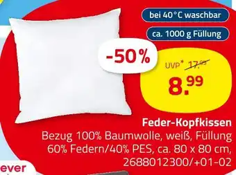 ROLLER Feder-kopfkissen Angebot