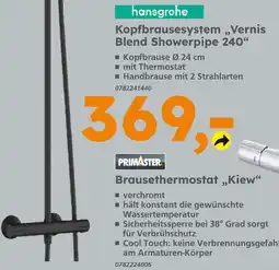Globus Baumarkt Hansgrohe vernis blend showerpipe 240 Angebot