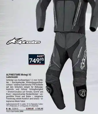 Polo Alpinestars Motegl V2 Lederkombi Angebot