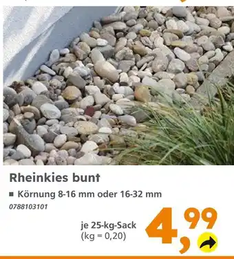Globus Baumarkt Rheinkies bunt 8-16 mm Angebot