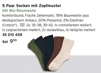 Tchibo Socken mit zopfmuster Angebot