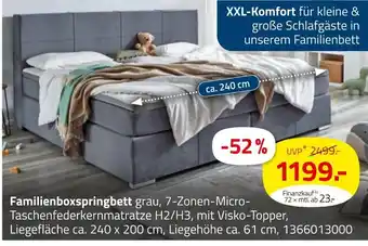 ROLLER Familienboxspringbett Angebot