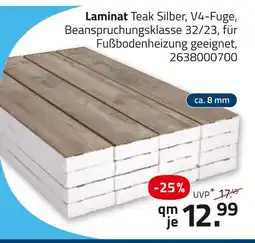 ROLLER Laminat teak silber Angebot