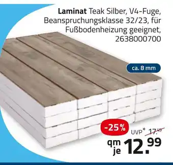 ROLLER Laminat teak silber Angebot