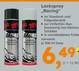 Globus Baumarkt Lackspray racing Angebot