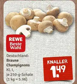nahkauf Rewe beste wahl braune champignons Angebot