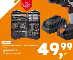 Globus Baumarkt Meister akku-bohrschrauber-set „mobile werkstatt“ Angebot