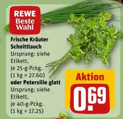 REWE Rewe beste wahl frische kräuter schnittlauch Angebot