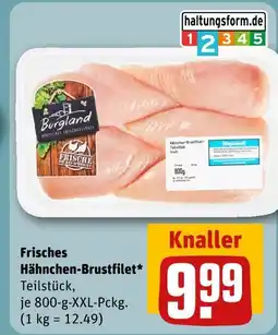REWE Burglan frisches hähnchen-brustfilet Angebot