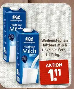 nahkauf Weihenstephan haltbare milch 1,5% fett Angebot
