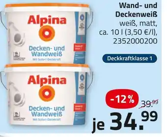 ROLLER Alpina wand- und deckenweiß Angebot