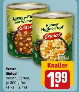REWE Erasco linsen-eintopf mit würstchen Angebot