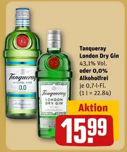 REWE Tanqueray london dry gin 43,1% vol Angebot
