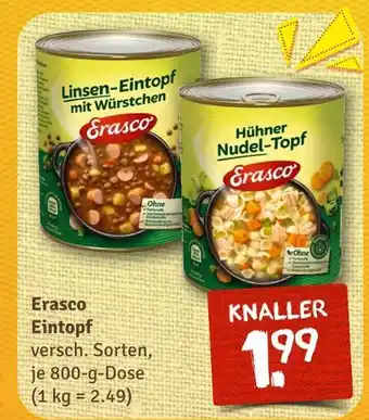 nahkauf Erasco linsen-eintopf mit würstchen Angebot