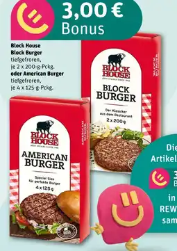 REWE Block house block burger oder american burger Angebot