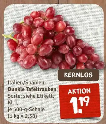 nahkauf Dunkle tafeltrauben Angebot