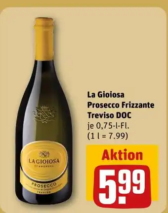 REWE La gioiosa prosecco frizzante treviso doc Angebot