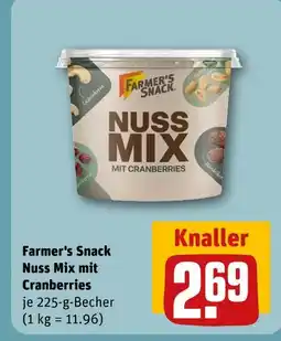 REWE Farmer's snack nuss mix mit cranberries Angebot
