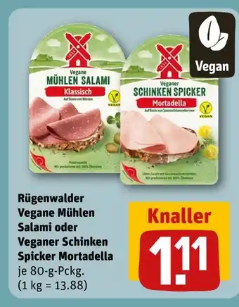 REWE Rügenwalder vegane mühlen salami klassisch Angebot
