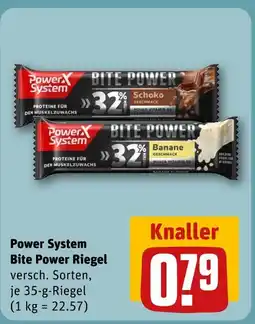 REWE Power system bite power riegel schoko Angebot