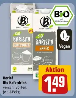 REWE Berief bio barista ohne zucker Angebot