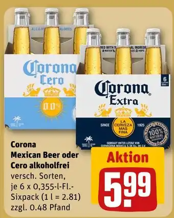 REWE Corona mexican beer Angebot