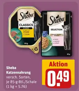 REWE Sheba classics geflügel cocktail Angebot