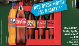 Edeka Coca-cola, fanta, sprite, mezzo mix oder lift Angebot