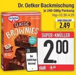 Edeka Dr. oetker backmischung classic brownies Angebot