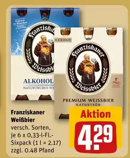 REWE Franziskaner weißbier Angebot