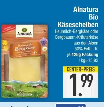 Edeka Alnatura bio käsescheiben heumilch-bergkäse Angebot