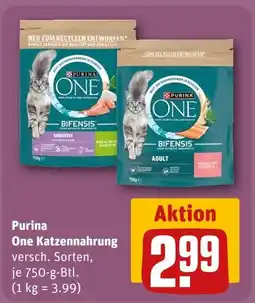 REWE Purina one katzennahrung sensitive Angebot