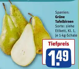 REWE Grüne tafelbirnen Angebot