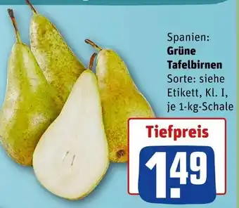 REWE Grüne tafelbirnen Angebot