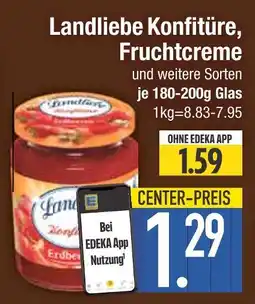 Edeka Landliebe konfitüre, fruchtcreme Angebot