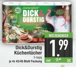 Edeka Gartenglück dick&durstig küchentücher Angebot