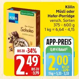 Marktkauf Kölln müsli Angebot