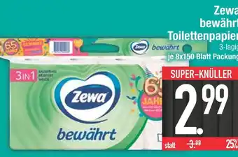 Edeka Zewa bewährt toilettenpapier Angebot