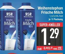 Edeka Weihenstephan frische milch 1,5% fett Angebot