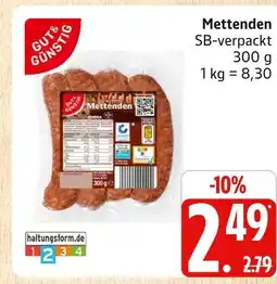 Marktkauf Gut & günstig mettenden Angebot