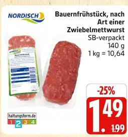 Marktkauf Nordisch bauernfrühstück, nach art einer zwiebelmettwurst Angebot