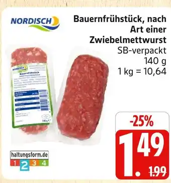 Marktkauf Nordisch bauernfrühstück, nach art einer zwiebelmettwurst Angebot