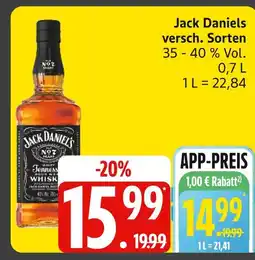 Marktkauf Jack daniels versch. sorten Angebot